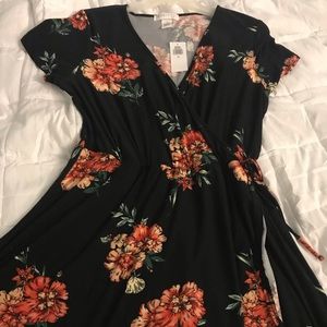 macys floral wrap dress